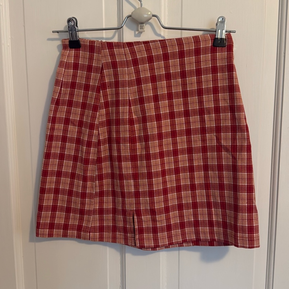 Brandy Melville Plaid Mini Skirt